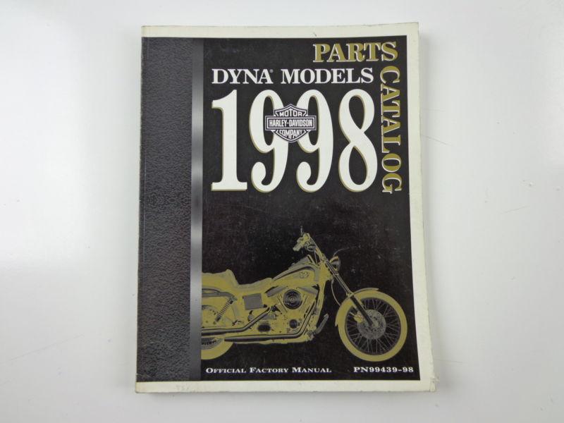 Harley davidson 1998 dyna models parts catalog 99439-98 #2