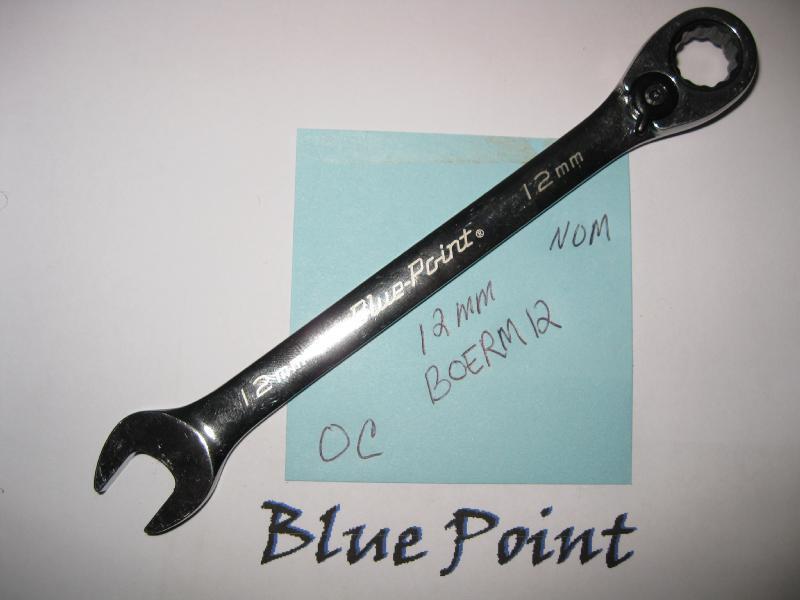 Blue point boerm 12 mm metric ratcheting box wrench nice
