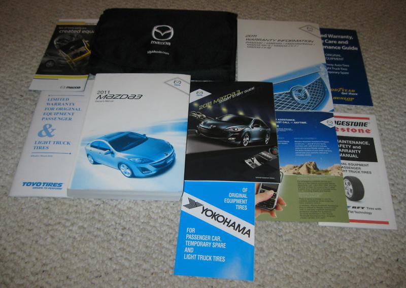 Mazda 3 2011 owner's manual full set factory cover  *mint* !!!!!!!!!!!