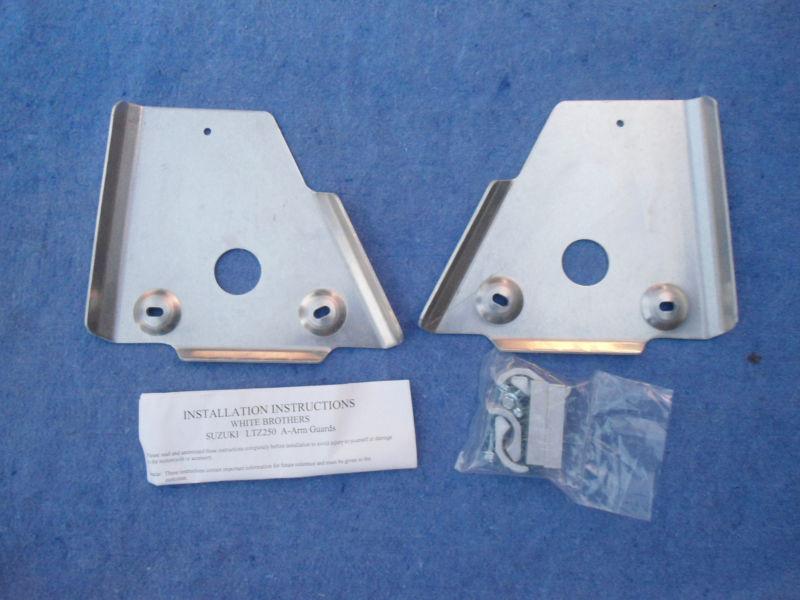 White brothers a-arm skid plates suzuki ltz250 quadsport