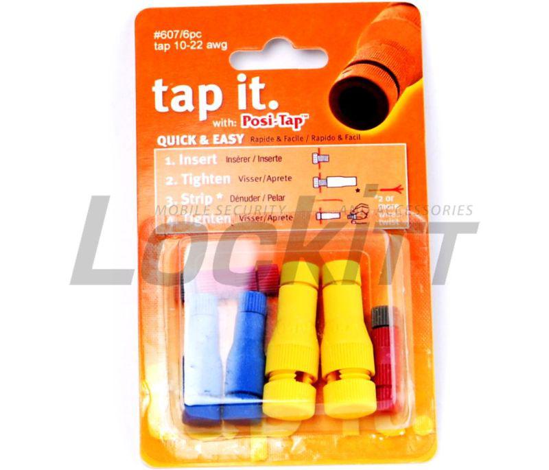 Posi-Tap 6pc assortment pack wire connector #607/6 10-22awg, US $9.16, image 2