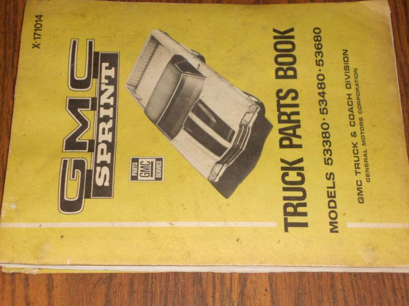 1971 GMC SPRINT (EL CAMINO?) PARTS BOOK / NICE ORIGINAL PARTS CATALOG, US $74.50, image 2