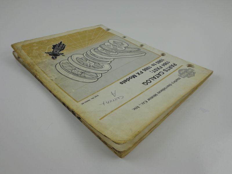 Purchase Harley Davidson 1984 FXST 198586 All FX Parts Catalog 99455