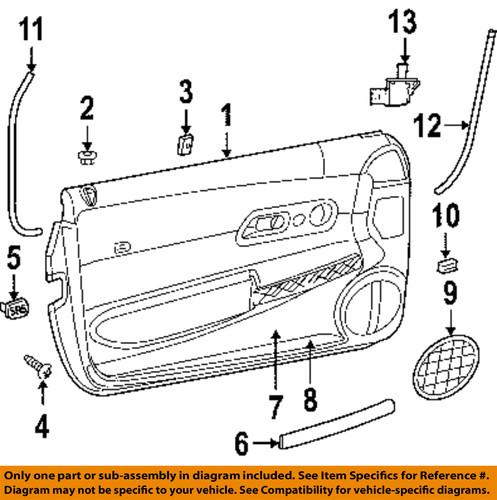 Chrysler oem yu15xdvaa speaker cover-speaker grille