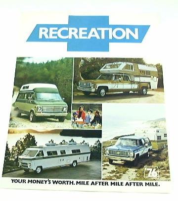 1976 76 chevrolet chevy brochure truck camper pickup rv