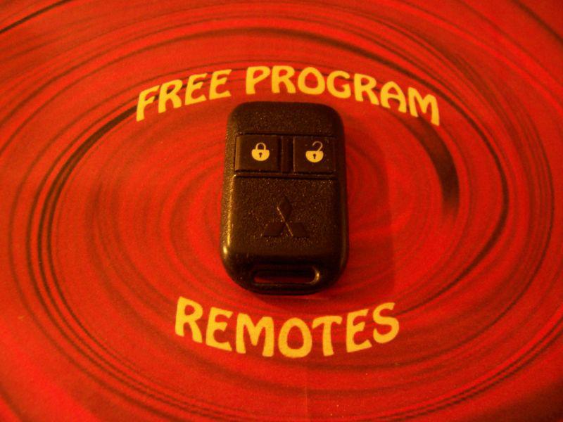 Keyless remote mitsubishi logo for code alarm will work with subaru also goh-m24