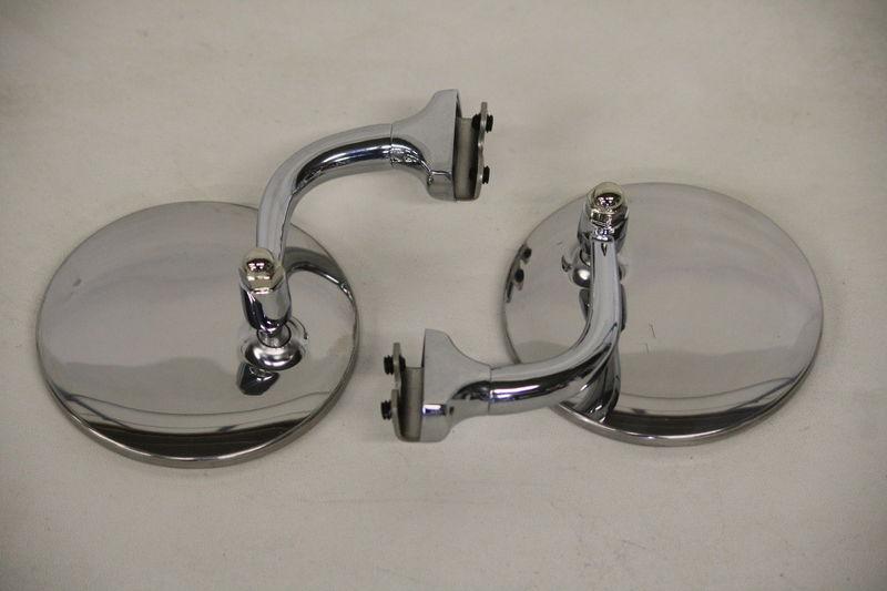 4" stainless universal side rear view "peep mirror" street hot rod
