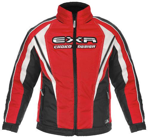 Choko exr youth junior snowmobile jacket red 12