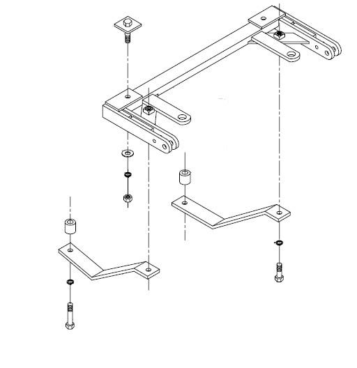 Blue ox bx3204 base plate for buick oldsmobile trailer