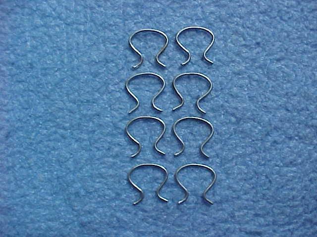 New studebaker door handle/window crank clips - lot of 8