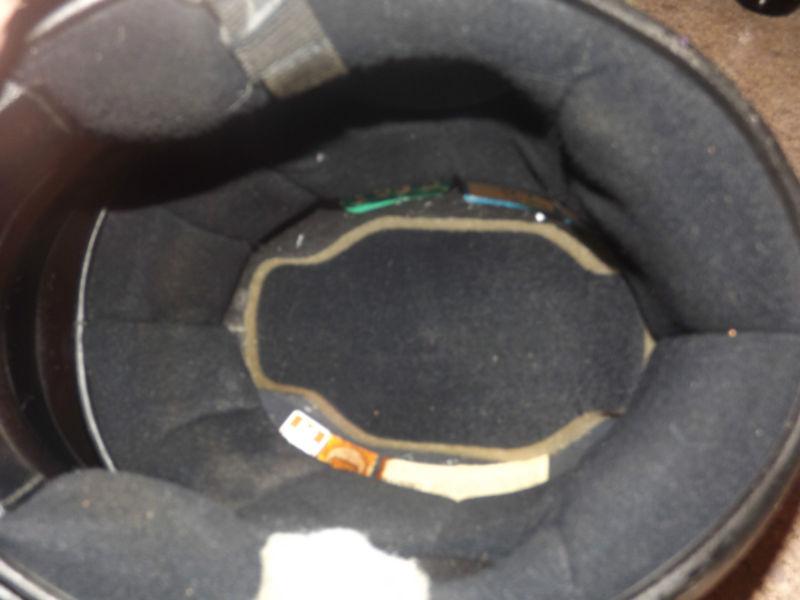 VINTAGE Motorcycle Racing Helmet SHOEI S-20 Black Size M Riding Cafe Moto BOBBER, US $50.00, image 6