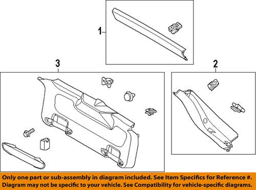 Ford oem cv6z5842907aa door interior trim panel-side trim