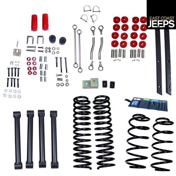 18401.42 rugged ridge 4-inch lift kit without shocks, 04-06 jeep lj wrangler