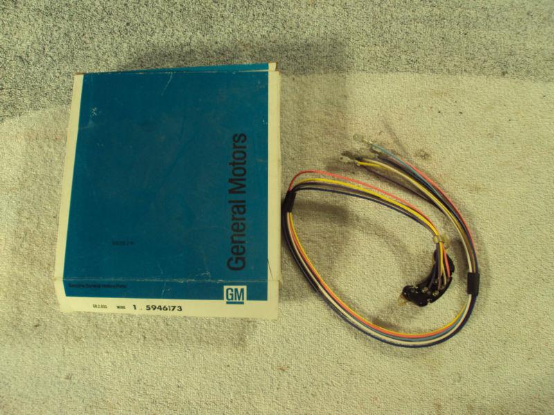 Nos 1955 - 1962 corvette directional signal switch w / wiring #5946173