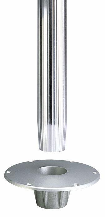 Garelick stowable table pedestal taper socket base flush mount 75355:01