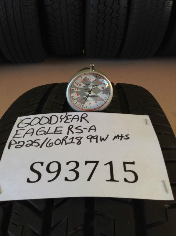 USED GOODYEAR EAGLE RS-A P225/60R18 99W 225/60/18 225 60 18 S93715, US $71.39, image 4