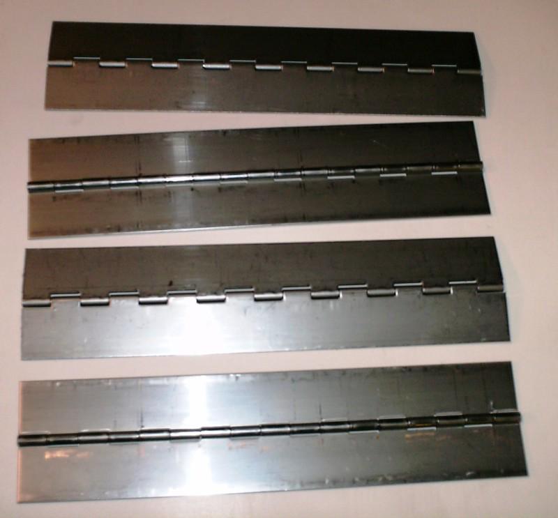 4-stainless steel piano hinge 8.5 x 2 cabinet/door/project/boat/furniture/craft