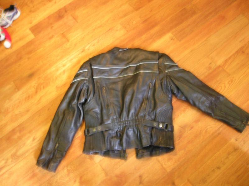 thinsulate howards exclusive leathers motorcycle jacket size xl with removlining, US $29.99, image 2