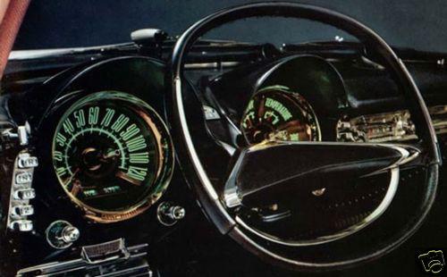 1960 1961 1962 1963 chrysler coronet 300 electro-luminescent dashboard driver