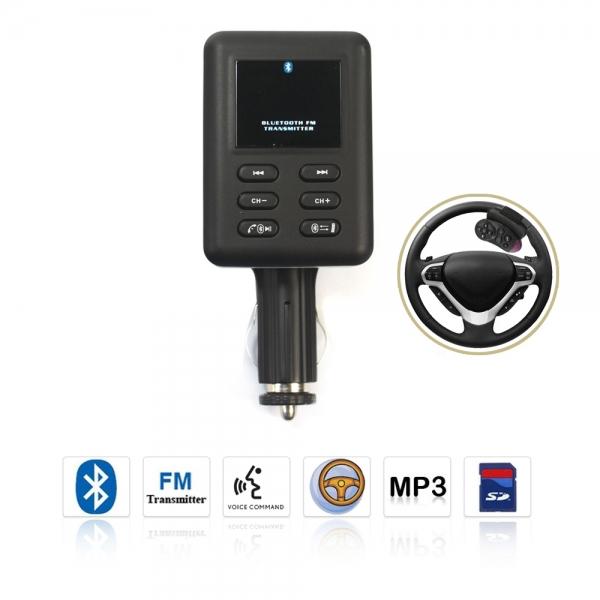 Bluetooth hands-free car kit fm transmitter 28b t