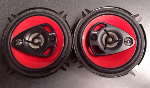Sony 5.25" 5 1/4" speakers 4-way coaxial tweeters pair 220 watts max xs-r1342