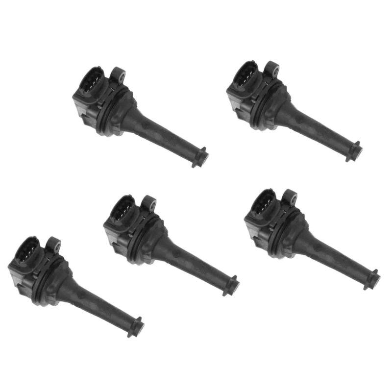 Ignition coil pack set of 5 cop volvo 0221604001 2.8l 2.9l 2.3l 2.4l 2.5l