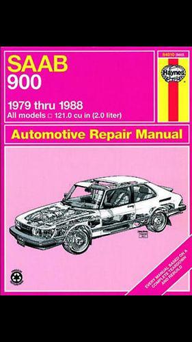 Haynes saab 900 all sedan, hatchback, turbo repair manual #980, 1979 - 1988