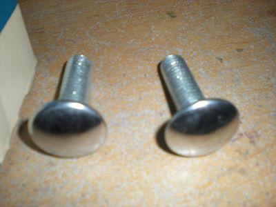 NOS 1960 1961 FORD STARLINER SUNLINER GALAXIE FRONT BUMPER BOLTS PAIR B9A-17758-, US $19.99, image 2