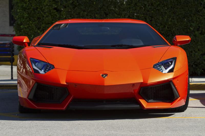 Lamborghini orange aventador hd poster super car print multiple sizes