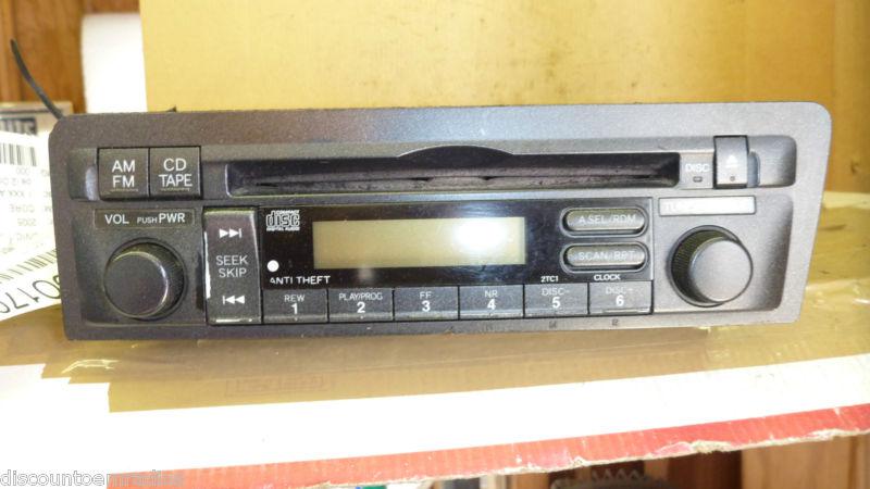 01-03 honda civic radio cd player  & theft code 39101-s5a-a610 oem *