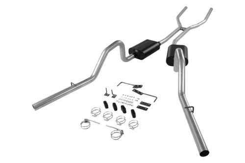 New flowmaster 1972 dodge charger exhaust system, header-back dual rear 17391
