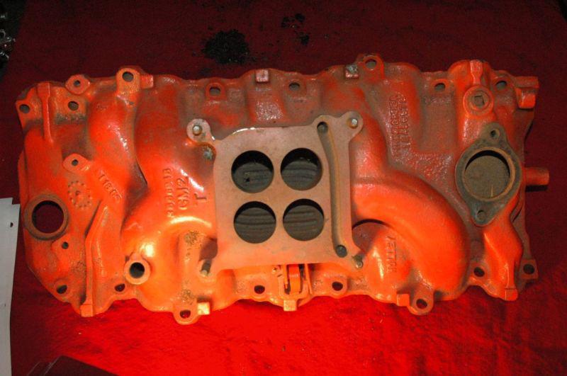 1966 3866948 i185 date holley intake corvette 427 390hp chevy 396 325-360hp 