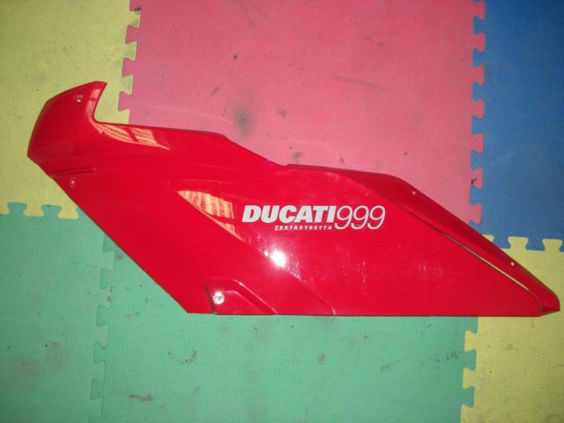 Ducati left side mid middle fairing cowl red 999 749 superbike testastretta