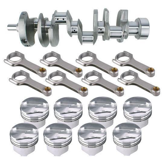 New speedway 6.0" rod premium sbc chevy 350 .150" dome 1-piece rotating assembly