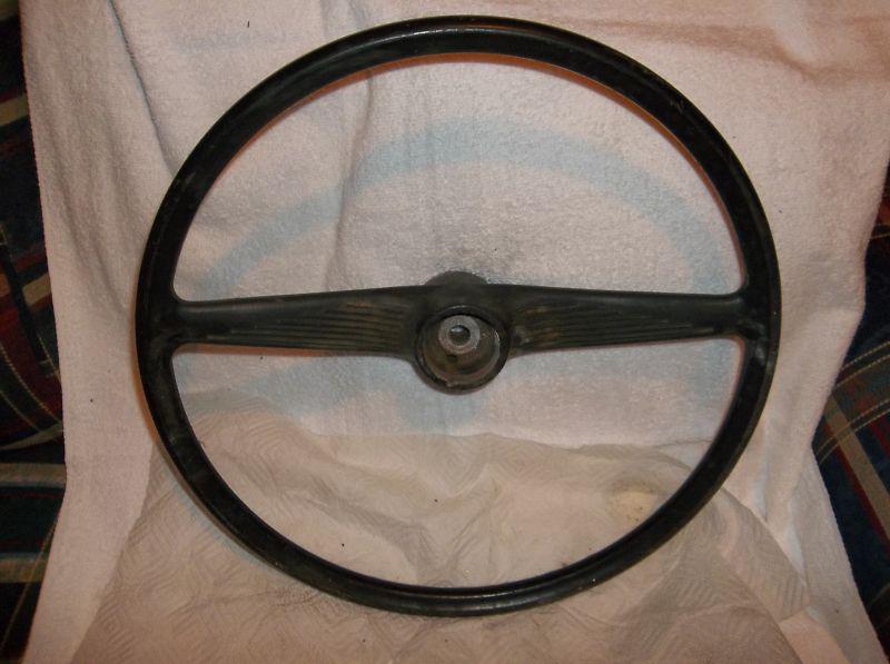Purchase ANTIQUE FORD STEERING WHEEL PERFECT FOR RAT ROD NO RESERVE in