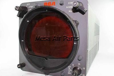(qpj) rca avq-20a weather radar indicator p/n mi-585023