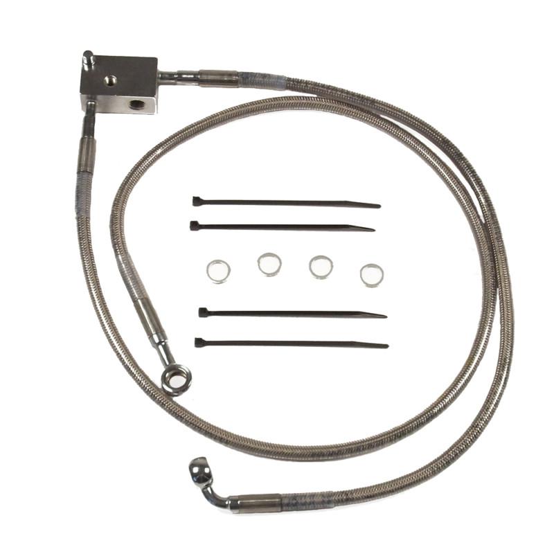 Purchase Rear +2" Stainless Braided Brake Line HarleyDavidson Softail