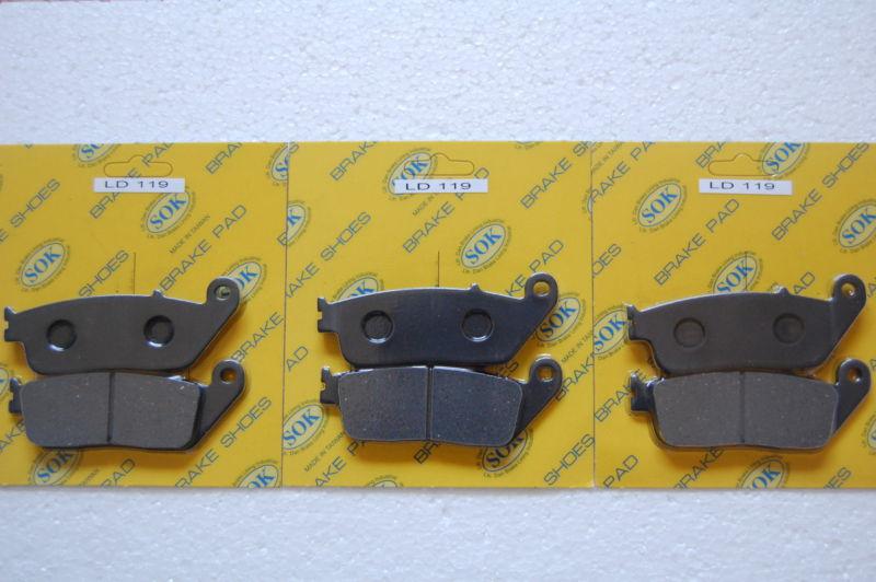Front&rear brake pads for honda gl 1500 valkyrie 96-03 gl1500 gl1500c gl1500ct
