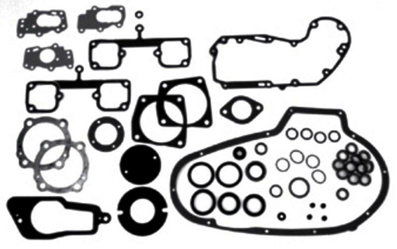 Complete engine gasket kit - hd sportster 1000cc ironhead models 1972-early1973