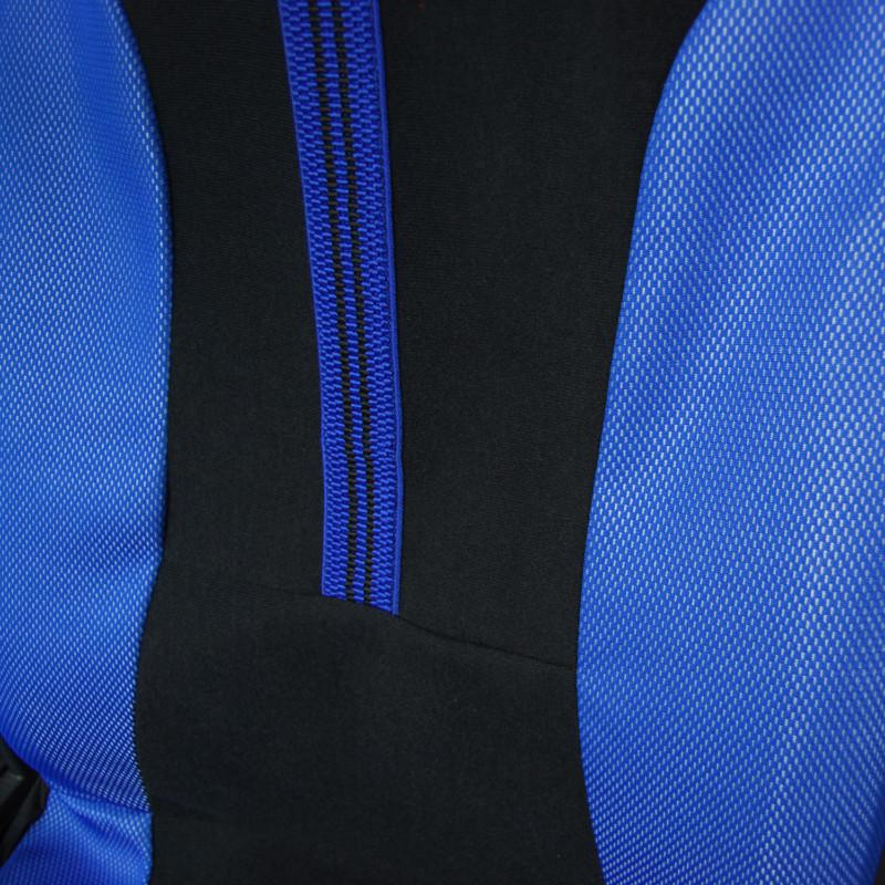 Adeco 2-Piece Universal Vehicle Car Front Seat Cover Set - Black & Blue Color, US $24.99, image 3
