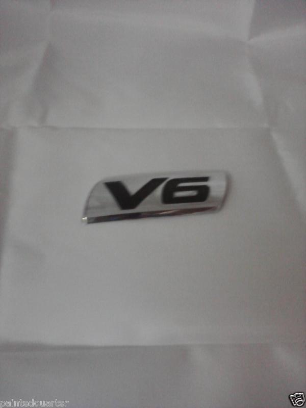 1998-2007 honda accord "v6" rear emblem badge oem 