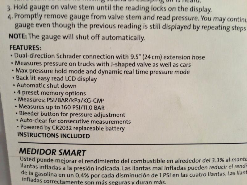 Slime Digital Tire Gauge **Save Gas Mileage with this Wonderful Item**, US $14.50, image 6