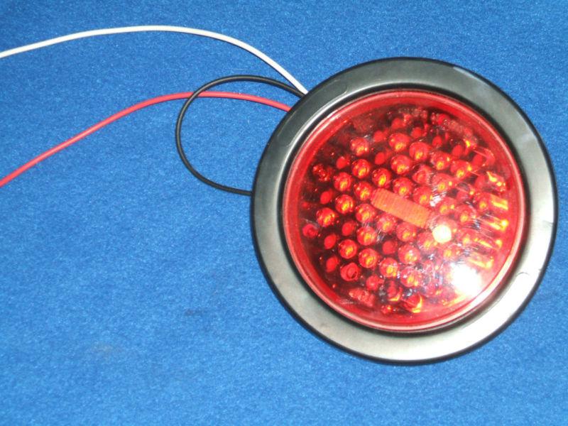 Buy LED Truck RV Trailer Bus 4” Round Stop Turn Tail Light Red in