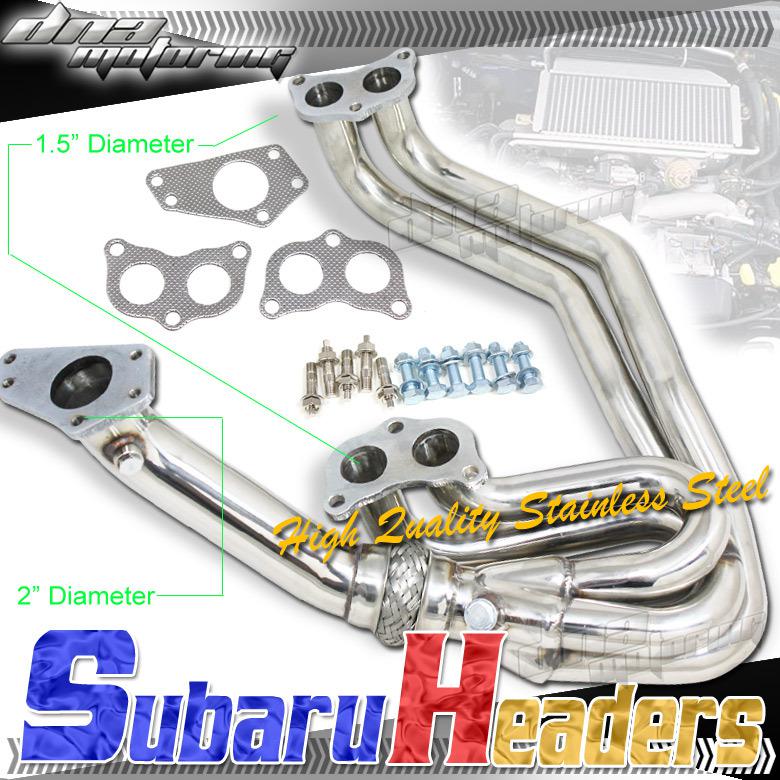 Impreza wrx/stil 02-07 ej25 1pc header/exhaust/manifold with up-pipe turbo boost