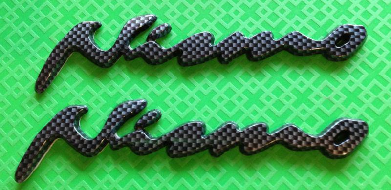 Nismo carbon fiber emblem stickers 240z 350 370z gtr nissan titan altima versa