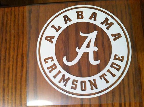 Alabama crimson tide roll tide saban  vinyl decal sticker laptop car truck