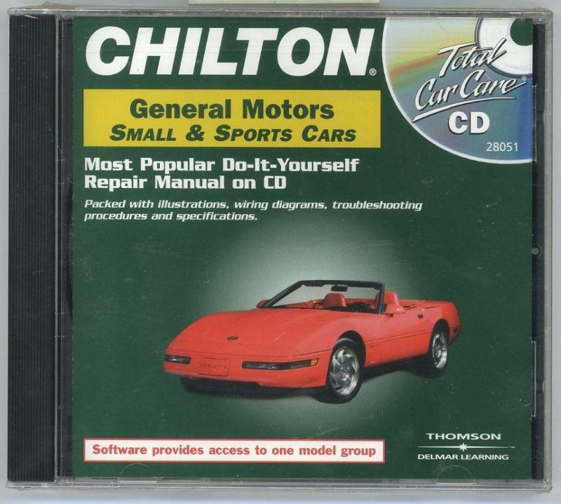 Chilton total car care gm small & sport cars 1982-2000 repair manual on cd new