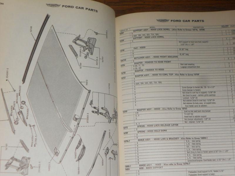 1962 FORD CAR PARTS & ACCESSORIES CATALOG / ORIGINAL PARTS BOOK GALAXIE FALCON++, US $97.50, image 4