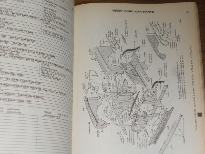 1962 FORD CAR PARTS & ACCESSORIES CATALOG / ORIGINAL PARTS BOOK GALAXIE FALCON++, US $97.50, image 5