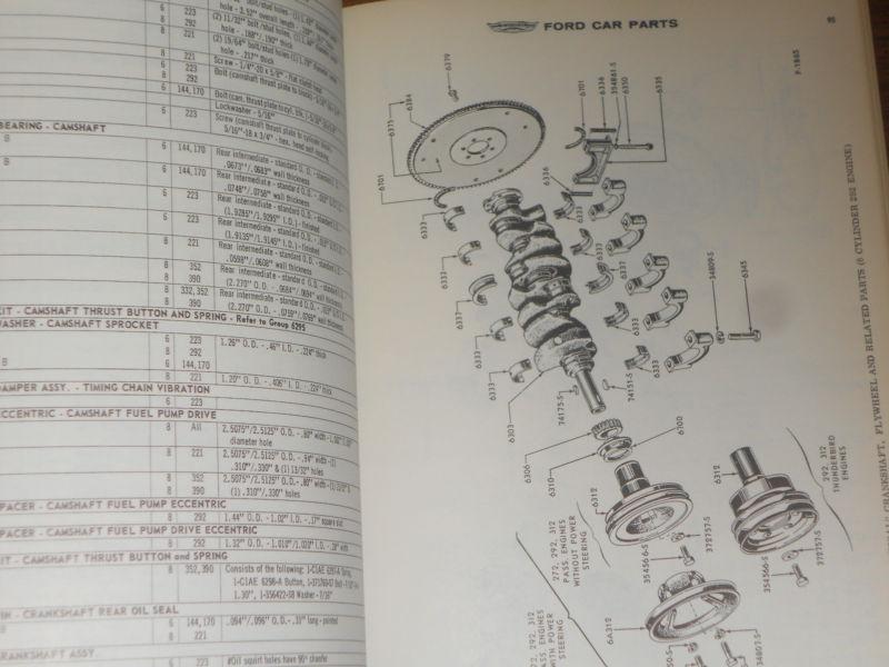 1962 FORD CAR PARTS & ACCESSORIES CATALOG / ORIGINAL PARTS BOOK GALAXIE FALCON++, US $97.50, image 8